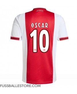 Günstige Ajax Oscar Gloukh #10 Heimtrikot 2025-26 Kurzarm